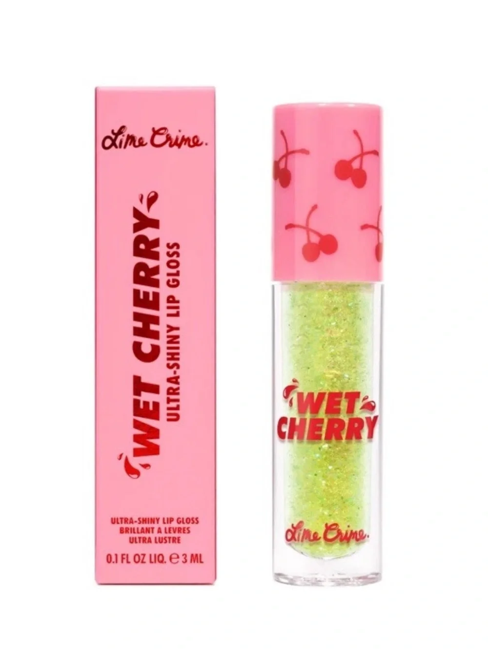 Lime Crime Wet Cherry Lip Gloss Cherry Slime Full Size Discontinued NIB
